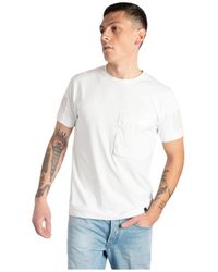 DUNO - T-shirt in cotone traspirante con tasca frontale - Lyst