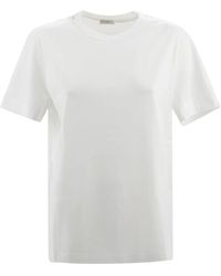 Brunello Cucinelli - Weiße baumwoll-monili-ketten-t-shirt - Lyst