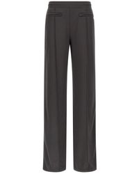 Courreges - Broeken ,Grijs ,Polyester Tracksuit Interlock Broek - Lyst