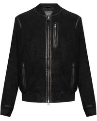 AllSaints - Jassen ,Zwart ,Leer Jas Kemble - Lyst