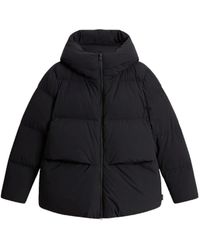 Woolrich - Jassen ,Zwart ,Nylon Madison Cloud Down Jacket - Lyst