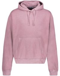 John Elliott - Baumwoll-kapuzenpullover mit rippdetails - Lyst