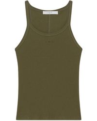 IRO - Tops ,Groen ,Katoen Groene Geribbelde Tanktop Palissa - Lyst