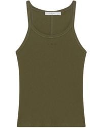 IRO - Tops ,Groen ,Katoen Groene Geribbelde Tanktop Palissa - Lyst