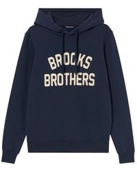Brooks Brothers - Terry Logo-Bestickter Hoodie - Lyst