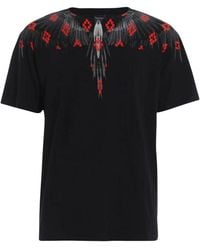 Marcelo Burlon - Tops ,Zwart ,Katoen T-Shirts - Lyst