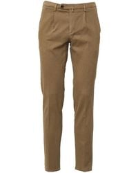 BRIGLIA - Broeken ,Leer Chino Broek - Lyst