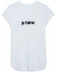 Zadig & Voltaire - Tops > t-shirts - Lyst