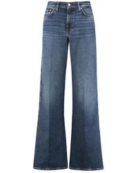 7 For All Mankind - Wide Jeans - Lyst