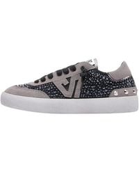 Emanuélle Vee - Schwarze Sneakers Mit Strass-Details - Lyst