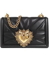 Dolce & Gabbana - Medium 'devotion' -tasche In Gestepptem Nappa -leder - Lyst