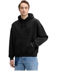 Bluemarble - Hoodies & Sweatvesten ,Zwart ,Katoen Katoenen Hoodie - Lyst