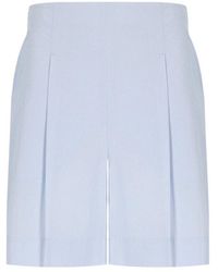Max Mara - Korte Broeken ,Blauw ,Katoen Balta Bermuda Shorts - Lyst