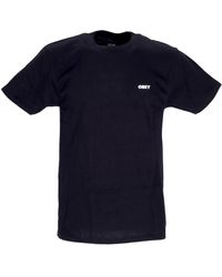 Obey - Klassiek Zwart T-Shirt - Lyst