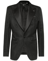 Billionaire - Jassen ,Zwart ,Polyester Blazer Super Slim Fit Marmer - Lyst