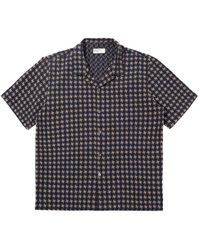 Universal Works - Overhemden ,Blauw ,Katoen Road Shirt Rhodes Cotton - Lyst