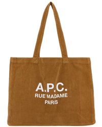 A.P.C. - Tassen ,Bruin ,Bruine Tassen Voor Stijlvolle Outfits - Lyst