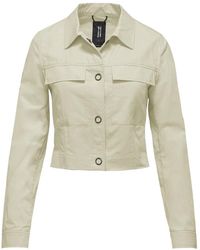 Bomboogie - Short cotton/ gabardine jacket - Lyst