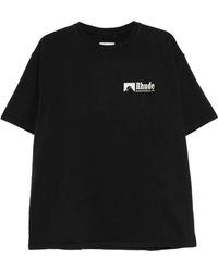 Rhude - Tops ,Zwart ,T-Shirts - Lyst