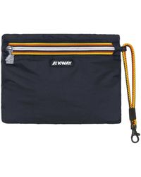 K-Way - Accessoires ,Blauw ,Stijlvolle Nimes Clutch Portemonnee Kaarthouder - Lyst