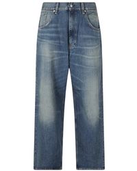 sunflower - Jeans ,Blauw ,Katoen Super Wijde Jeans - Lyst