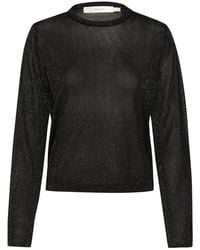 Inwear - Zwarte Glitter Gebreide Trui - Lyst