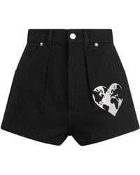Alberta Ferretti - Denim Shorts - Lyst