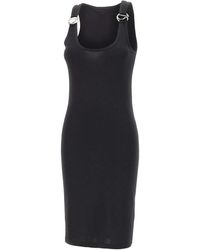Coperni - Kleedjes ,Zwart ,Katoen C-Logo Tank Dress - Lyst