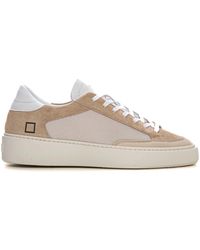 Date - Sneakers Met Verhoogd Achterdeel En Suède Details - Lyst