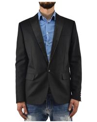 DSquared² - Giacca giacca blazer nera uomo cotone mod.s71bn0462s36606090 - Lyst