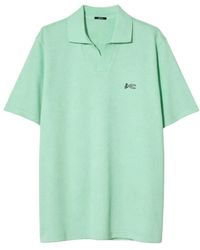 Denham The Jeanmaker - Scissor Open Collar Polo - Lyst