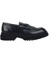 Fred Perry - Schoenen ,Groen ,Leer Logo Fringed Penny Loafers - Lyst