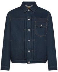 CYCLE - Jassen ,Blauw ,Katoen 361Ji 04 Jas - Lyst