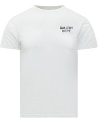 GALLERY DEPT. - Tops ,Wit ,Katoen Logo Dusty T-Shirt - Lyst