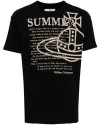 Vivienne Westwood - T-shirt classica nera estiva - Lyst