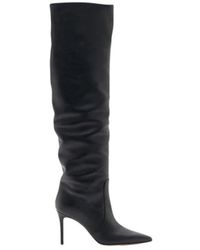 SCAROSSO - Carra Black Boots - Lyst