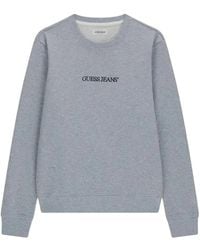 Guess - Hoodies & Sweatvesten ,Grijs ,Katoen Sweatshirt - Lyst