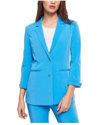 GAUDI - Jassen ,Blauw ,Leer Blazerjas - Lyst