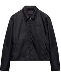 Prada - Triangle-Patch Zipped Jacket - Lyst