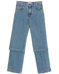The Attico - Wide Jeans - Lyst