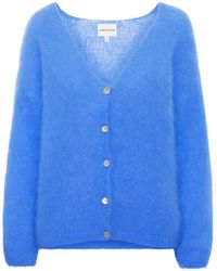 American Dreams - Truien & Vesten ,Blauw ,Wol Hemelsblauwe Mohair Cardigan - Lyst