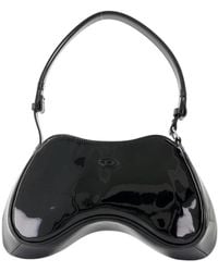 DIESEL - Schwarze Synthetische Schultertasche Mit Obergriff - Lyst