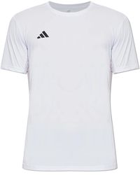 adidas - Fitness ,Wit ,Polyester Adizero Essentials Running Tee - Lyst