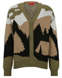 HUGO - Herren Cardigan Einfarbig Stilvoll Und Vielseitig - Lyst
