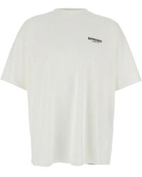 Represent - Tops ,Wit ,Katoen Owners Club Oversize T-Shirt - Lyst