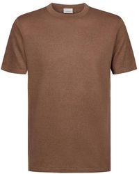 Profuomo - Truien & Vesten ,Bruin ,T-Shirt Crew Neck Ss - Lyst