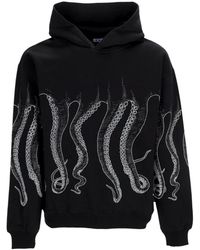 Octopus - Schwarzer outline hoodie streetwear - Lyst