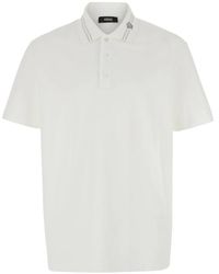 Versace - Tops ,Wit ,Katoen Medusa Embroidery Polo Shirt - Lyst
