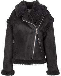 Moschino - Ecomontone Jas Met Vredessymbool Rits - Lyst