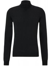 HUGO - Truien & Vesten ,Zwart ,Wol San Thomas-M - Lyst